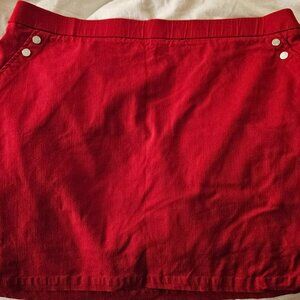 Rafaella Red size XXL Skort with Stainless Steel Rivets